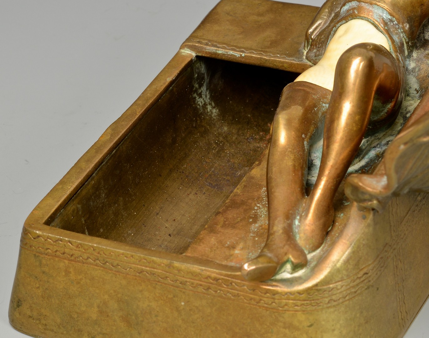 Lot 178: Austrian Erotica Bronze Box