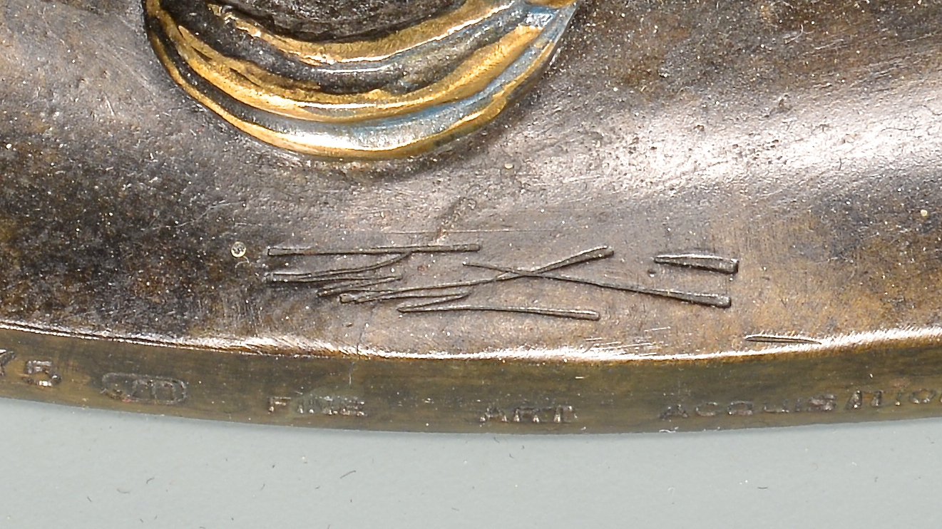 Lot 182: Erte Gilt Painted Bronze, Three Graces