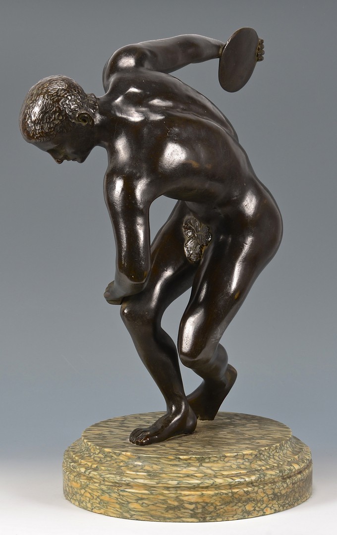 Lot 185: Large Bronze Sculpture of Discus-thrower