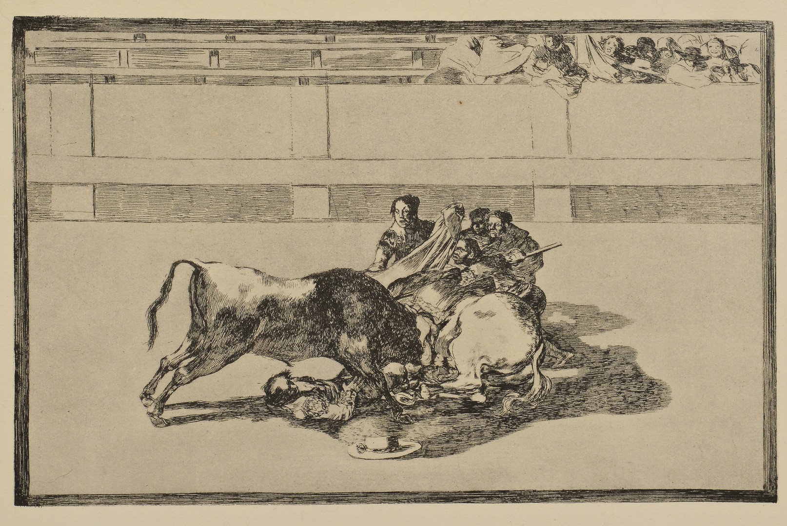 Lot 192: Goya Etching #26 from La Tauromaquia Series