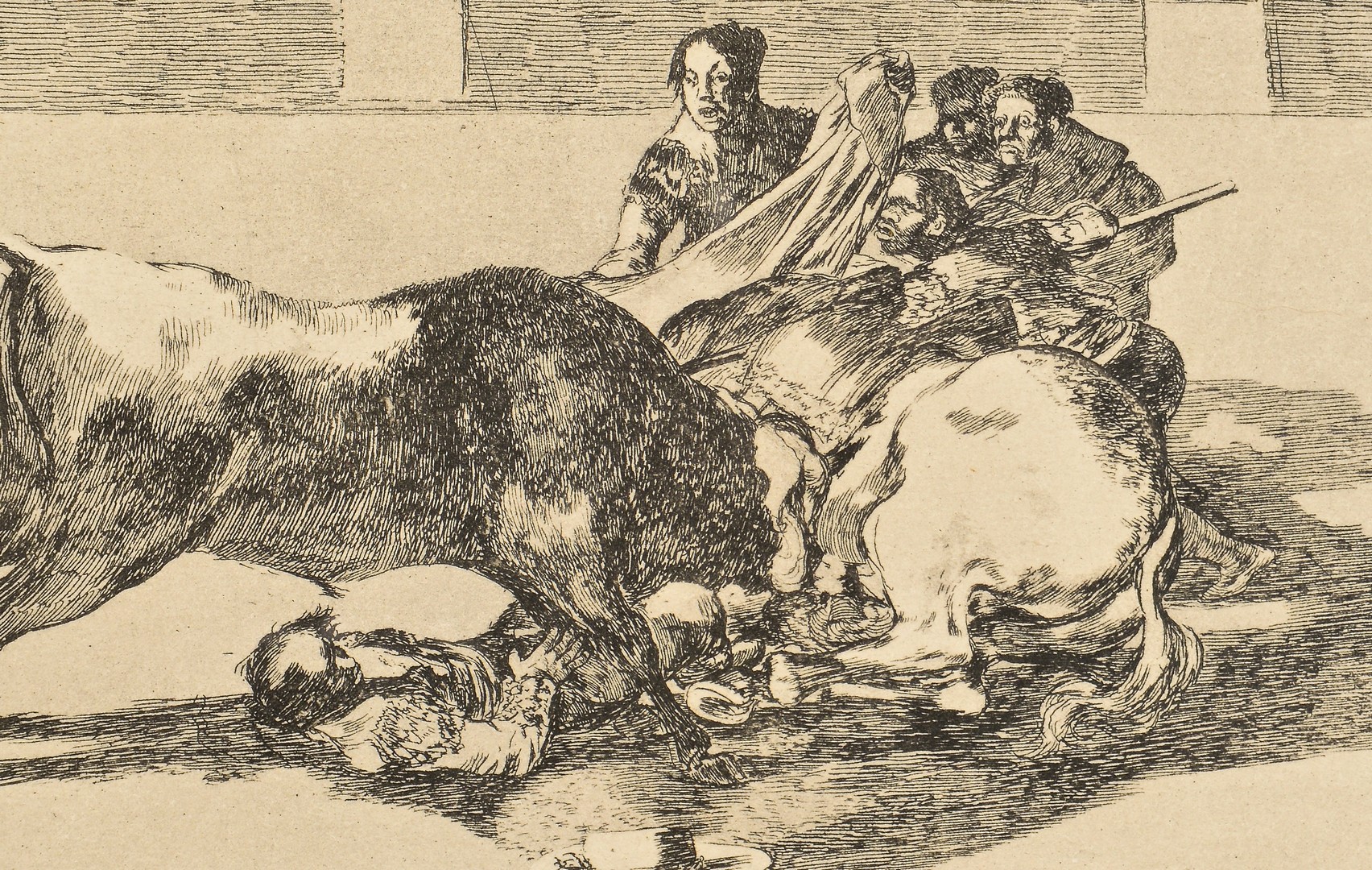 Lot 192: Goya Etching #26 from La Tauromaquia Series