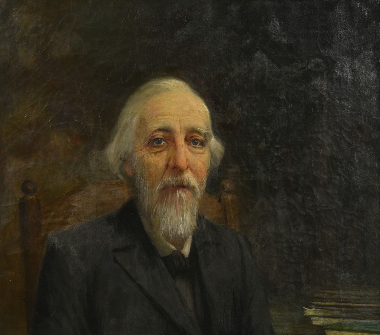Lot 214: Older Gentleman Portrait, Attr. Lloyd Branson