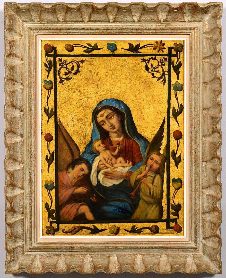 Lot 223: Madonna & Child Oil on Canvas