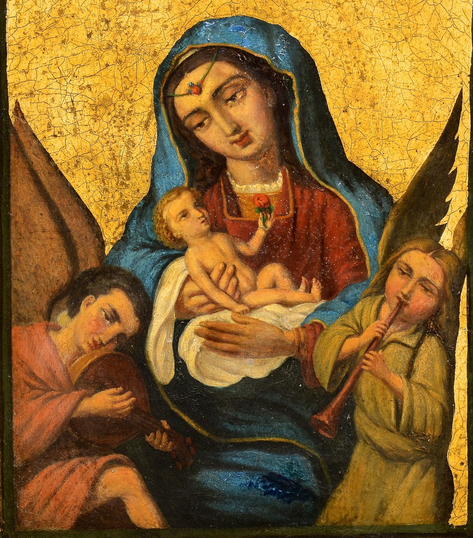 Lot 223: Madonna & Child Oil on Canvas