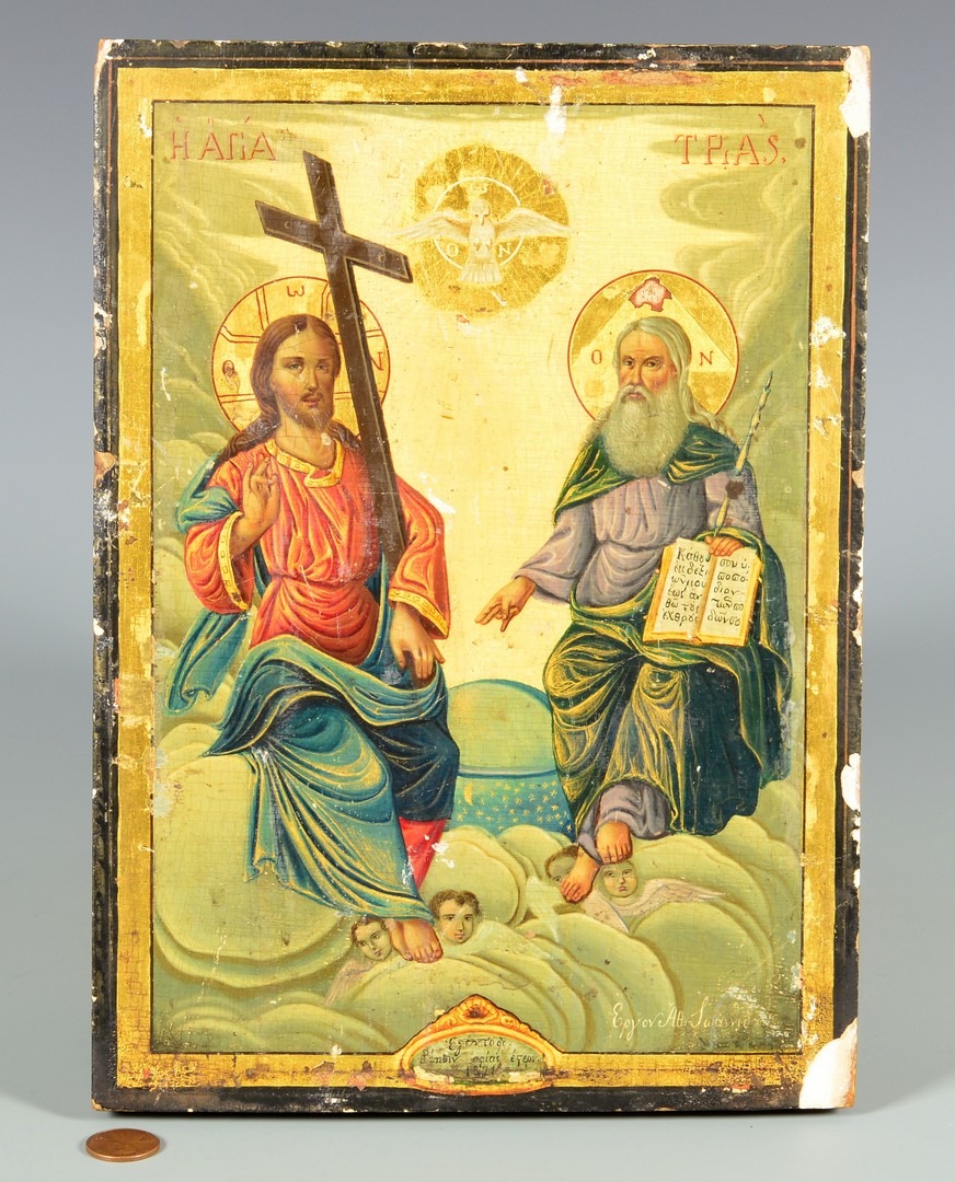 Lot 228: 19th Century Signed Russian Icon
