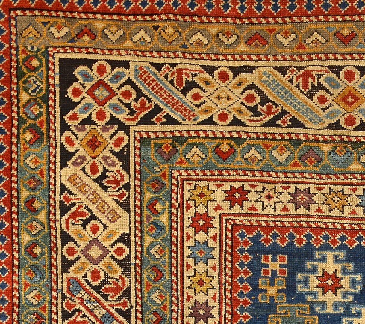Lot 242: Antique Caucasian Chi Chi area rug