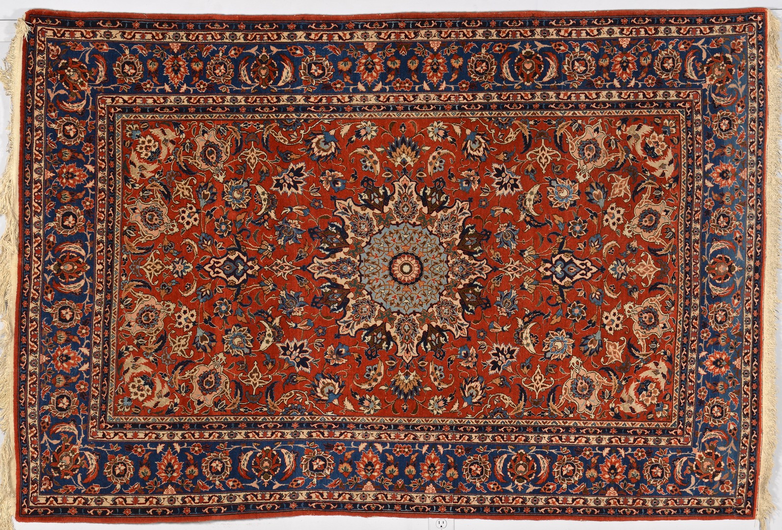 Lot 246: Semi-antique Persian Ispahan Rug
