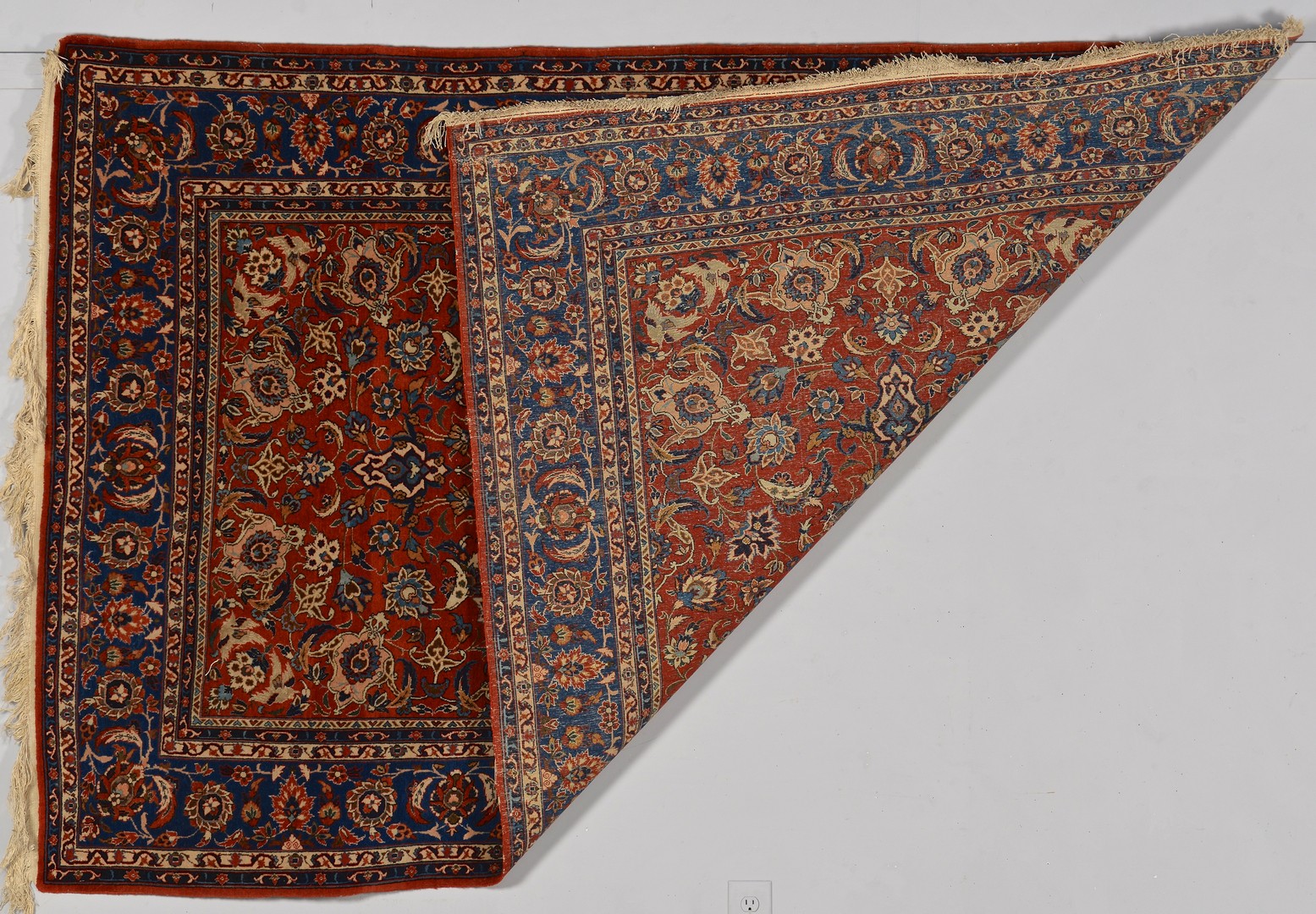 Lot 246: Semi-antique Persian Ispahan Rug