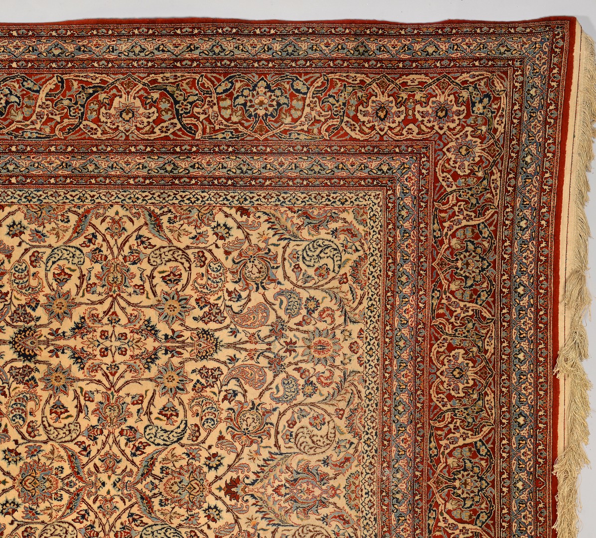 Lot 247: Fine Persian Nain or Isfahan Rug