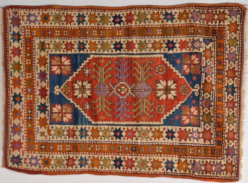 Lot 252: Bergamo Turkish area rug, circa 1900