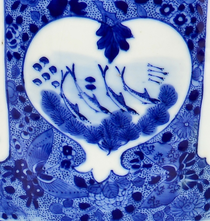Lot 26: Chinese Blue & White Rouleau Vase