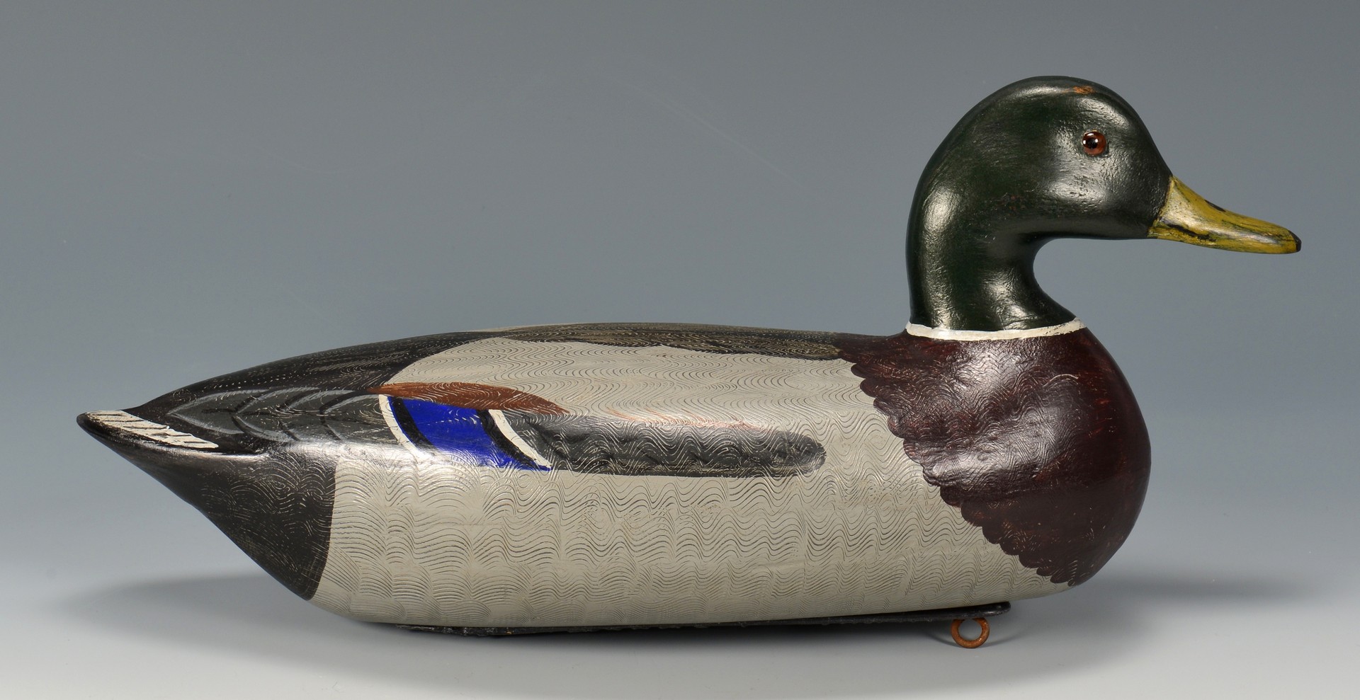 Lot 279: 4 Carved & Painted Duck Decoys, 2 signed