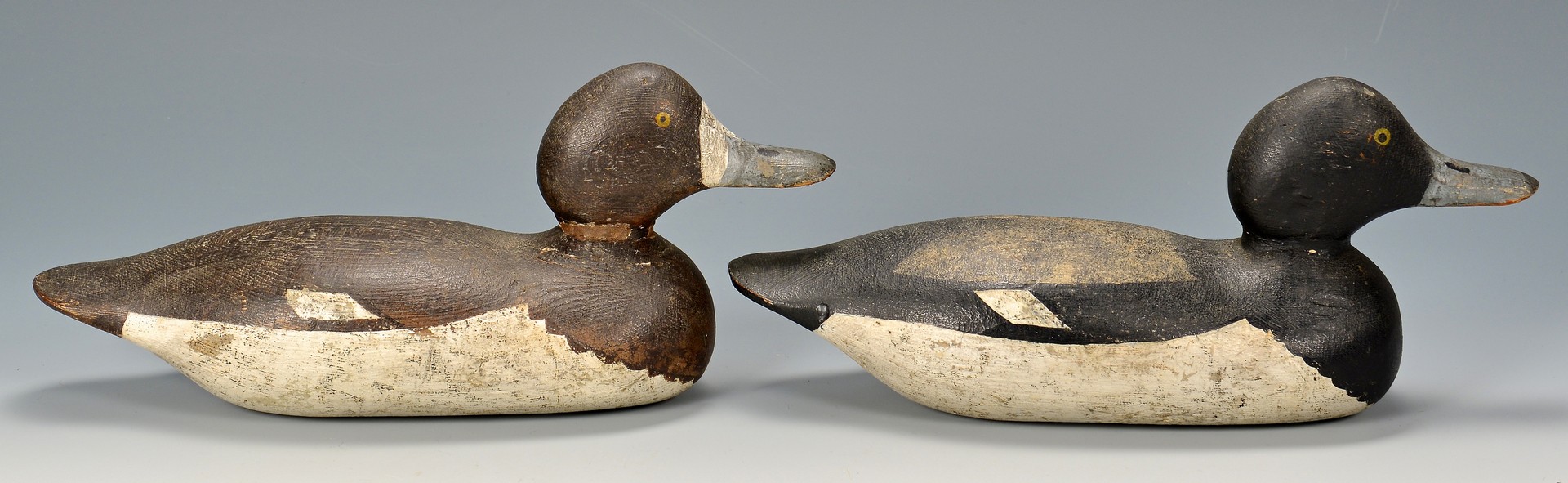 Lot 279: 4 Carved & Painted Duck Decoys, 2 signed