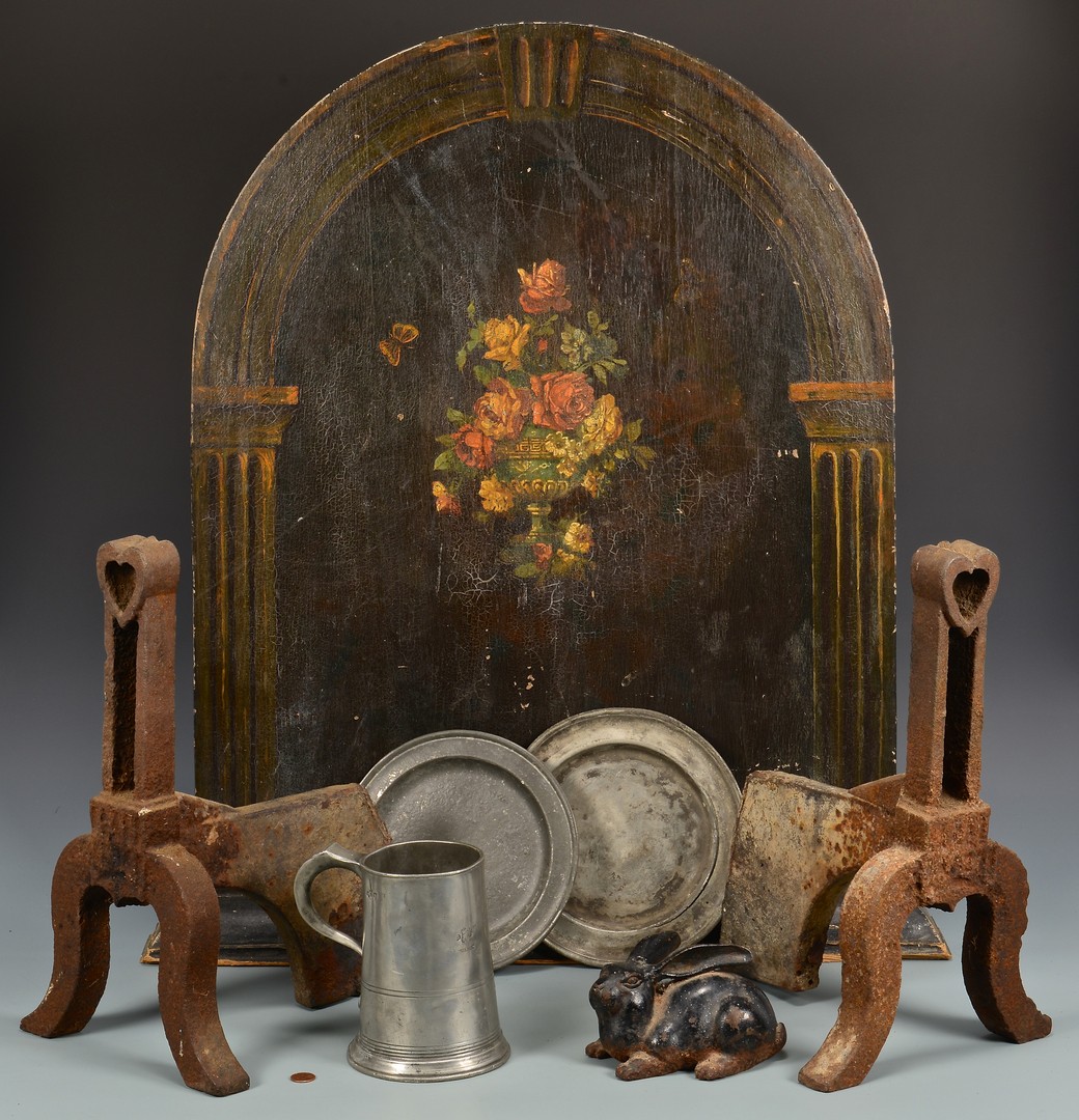 Lot 285: Group of Assembled Hearth Decorative Items