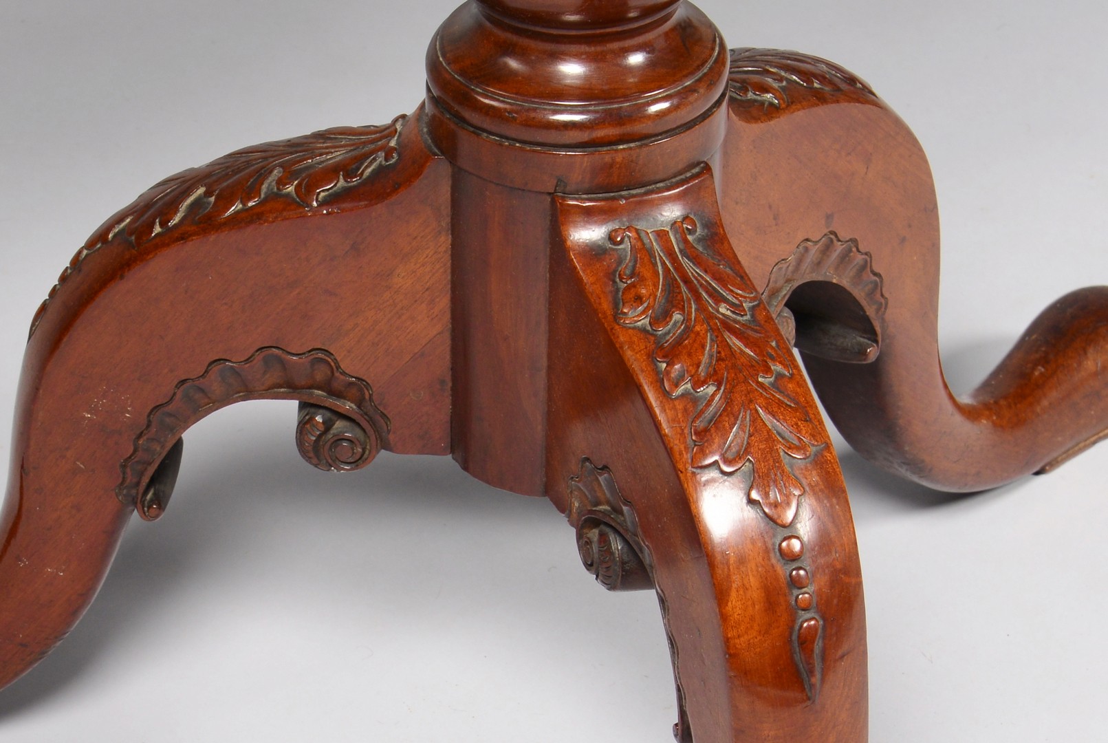 Lot 315: Chippendale Period Carved Tea Table