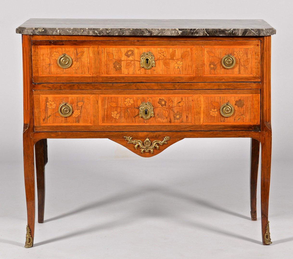 Lot 322: French Louis XVI style Commode with Inlay