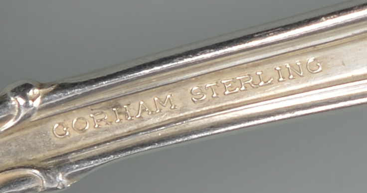 Lot 346: Gorham Chantilly Sterling Flatware set, 134 pcs