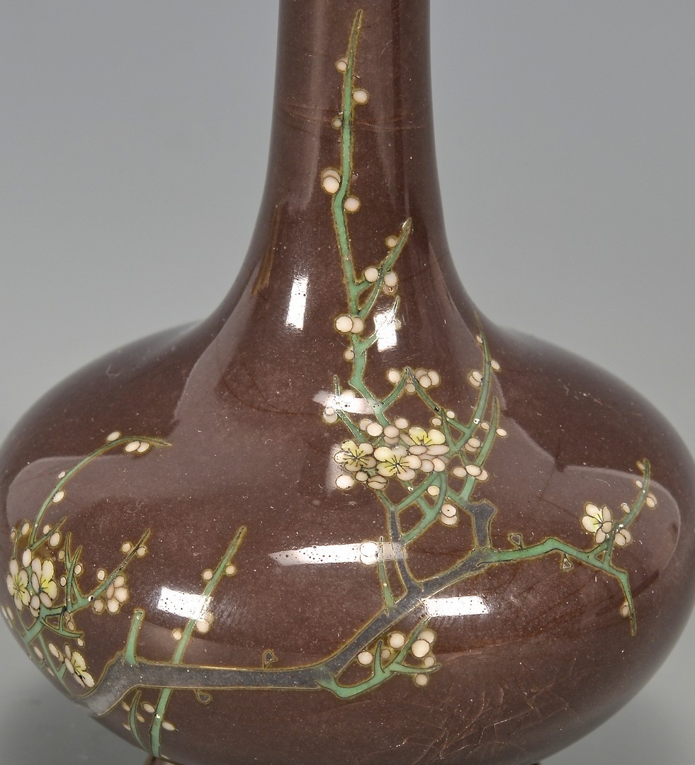 Lot 391: 5 Asian Cloisonne Enameled Vases
