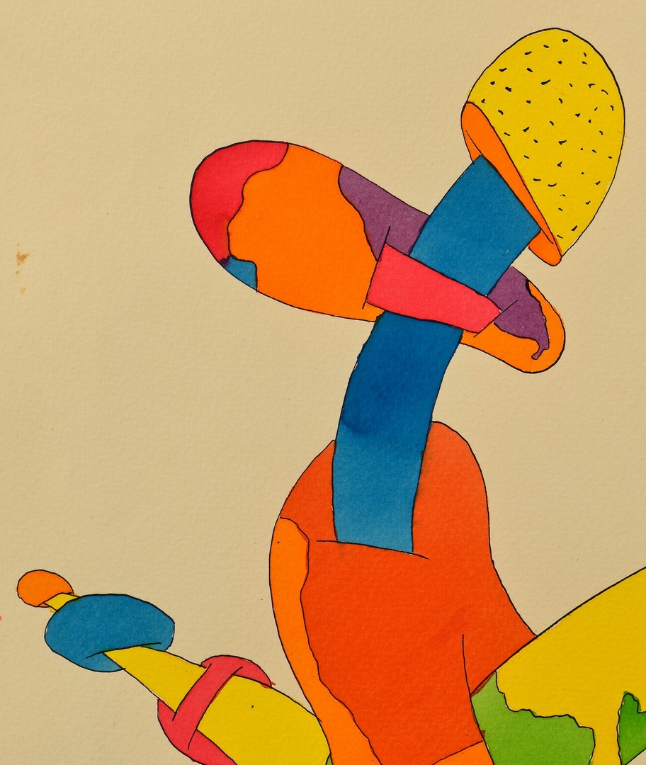 Lot 435: 2 works on paper, incl. Peter Max