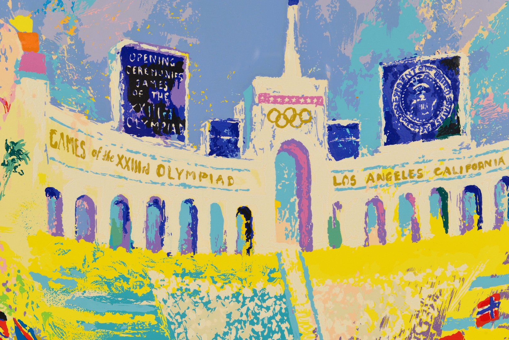 Lot 436: LeRoy Neiman Serigraph, Olympics Opening Ceremony