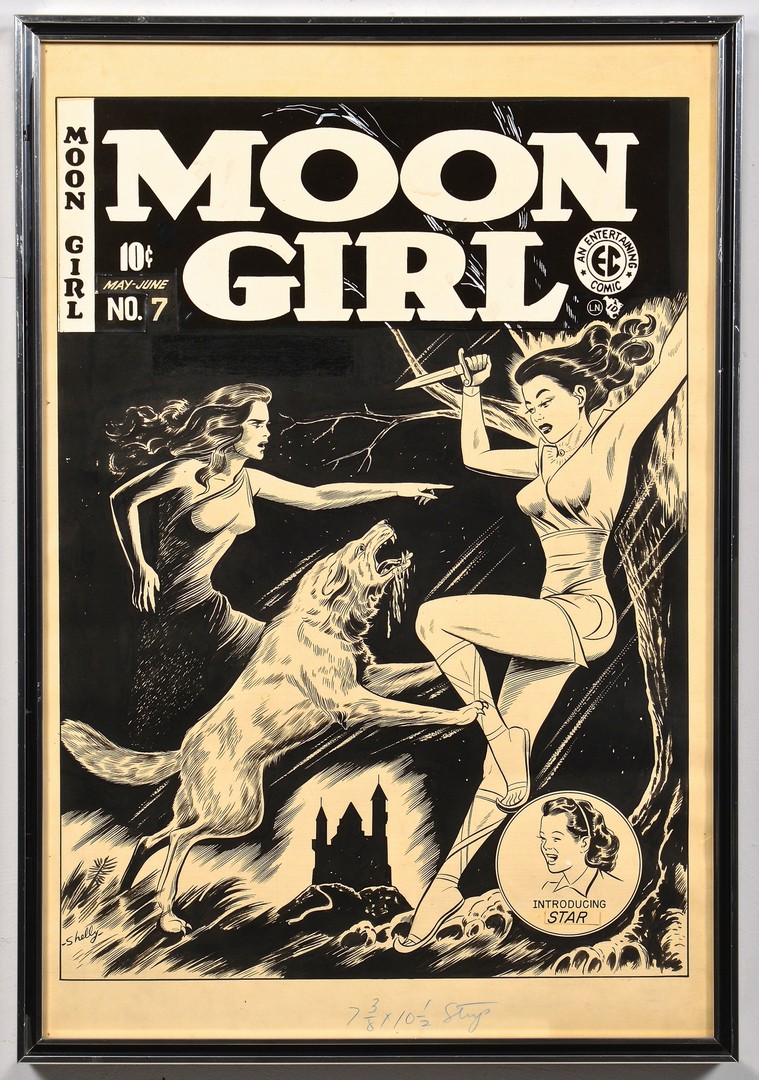 Lot 439: Sheldon Moldoff Moon Girl #7 Cover Art