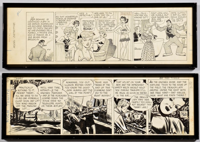 Lot 440: 2 Comic Strips: Caniff & Branner