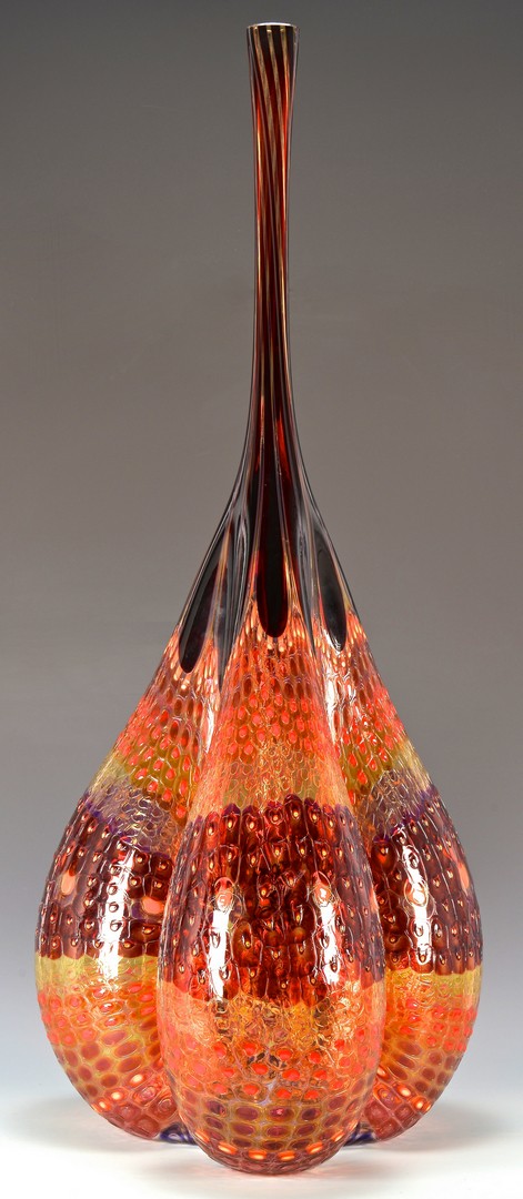 Lot 456: Stephen Powell Large Glass Vase