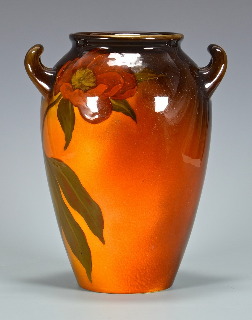 Lot 465: Artist Signed Rookwood Handled Jar, Sprague