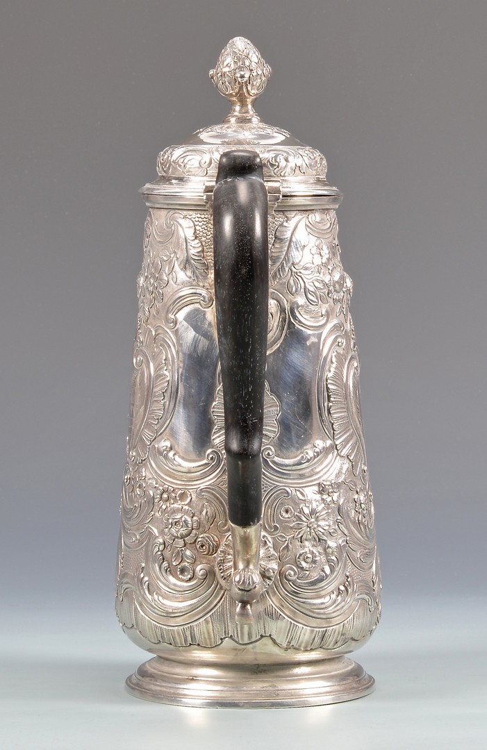 Lot 46: 18th Cent. Irish Sterling Coffee or Chocolate Pot