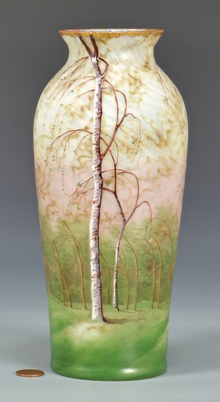 Lot 481: French Cameo Art Glass Vase, poss. Daum