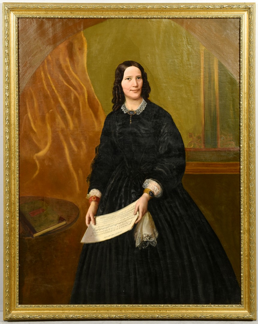 Lot 504: Portrait, possibly Jenny Lind or Fanny Mendelssohn