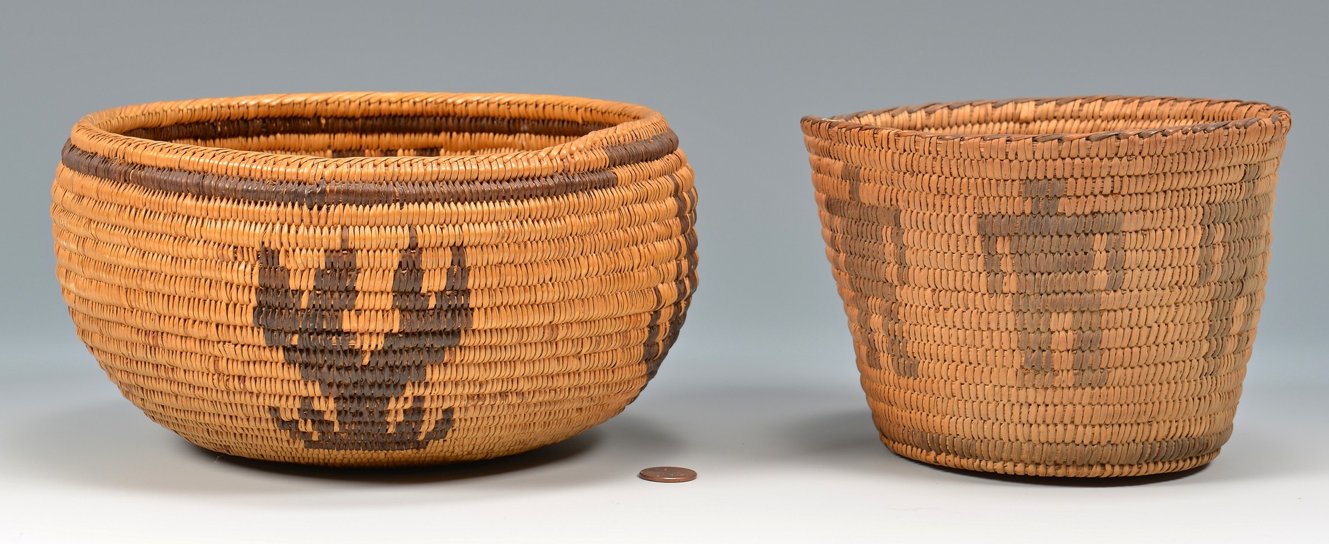 Lot 522: 2 Southwest Native American Coiled Baskets