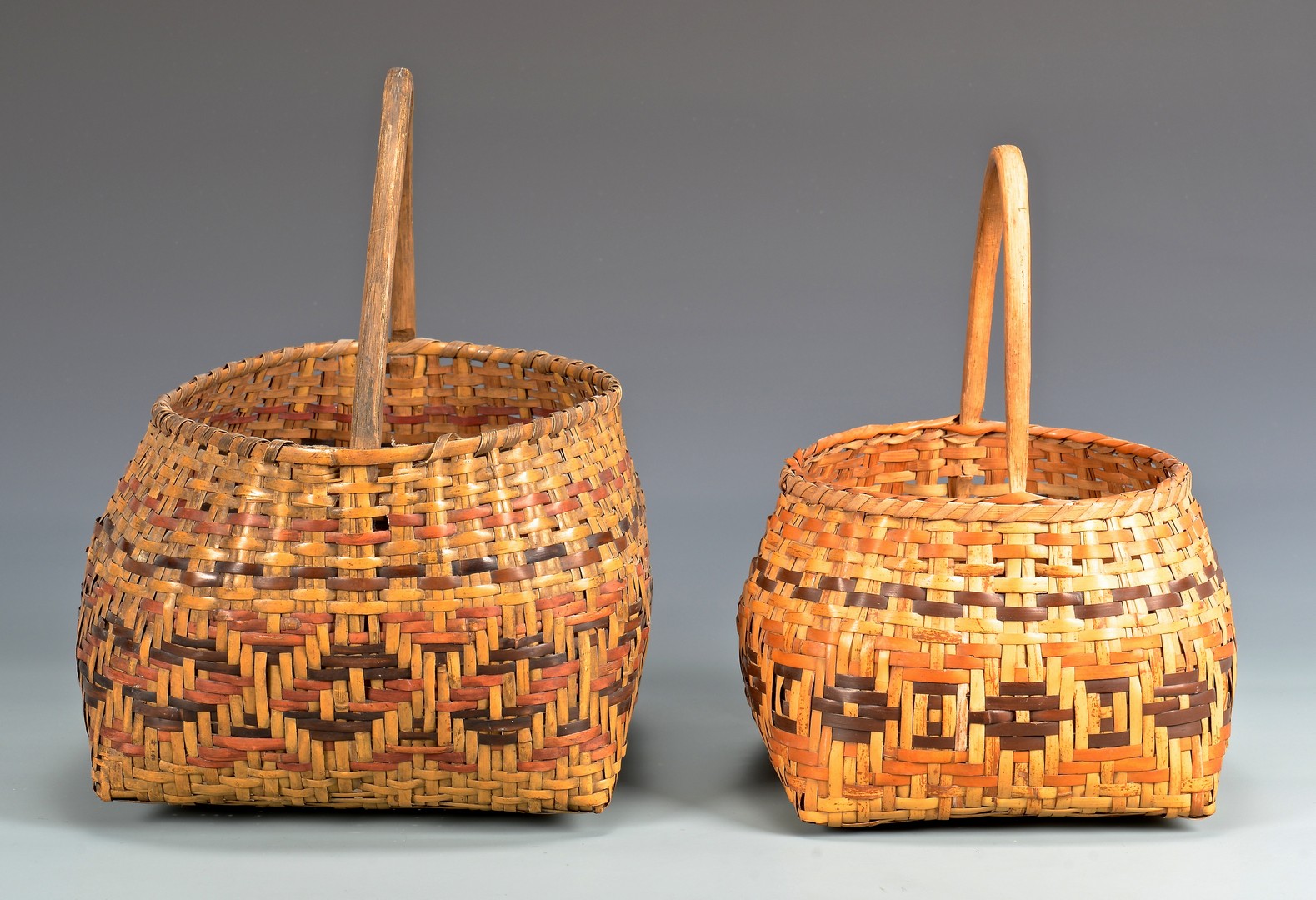 Lot 533: Two Cherokee Rivercane Baskets