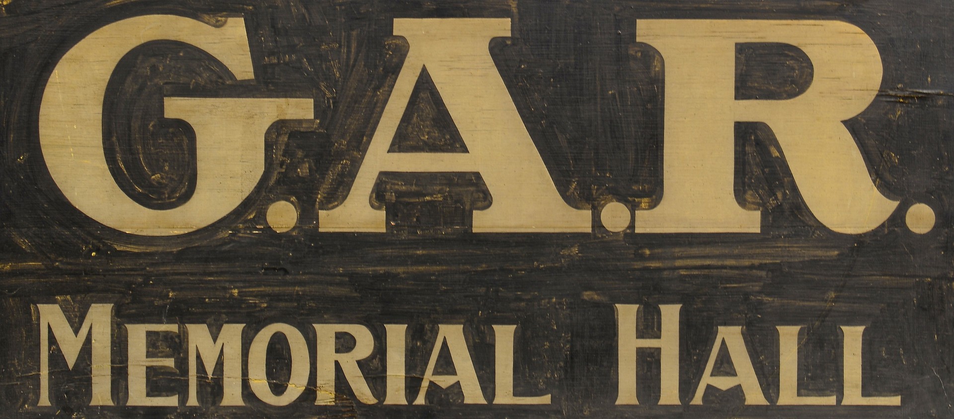 Lot 550: GAR Meeting Hall Sign, Double Sided