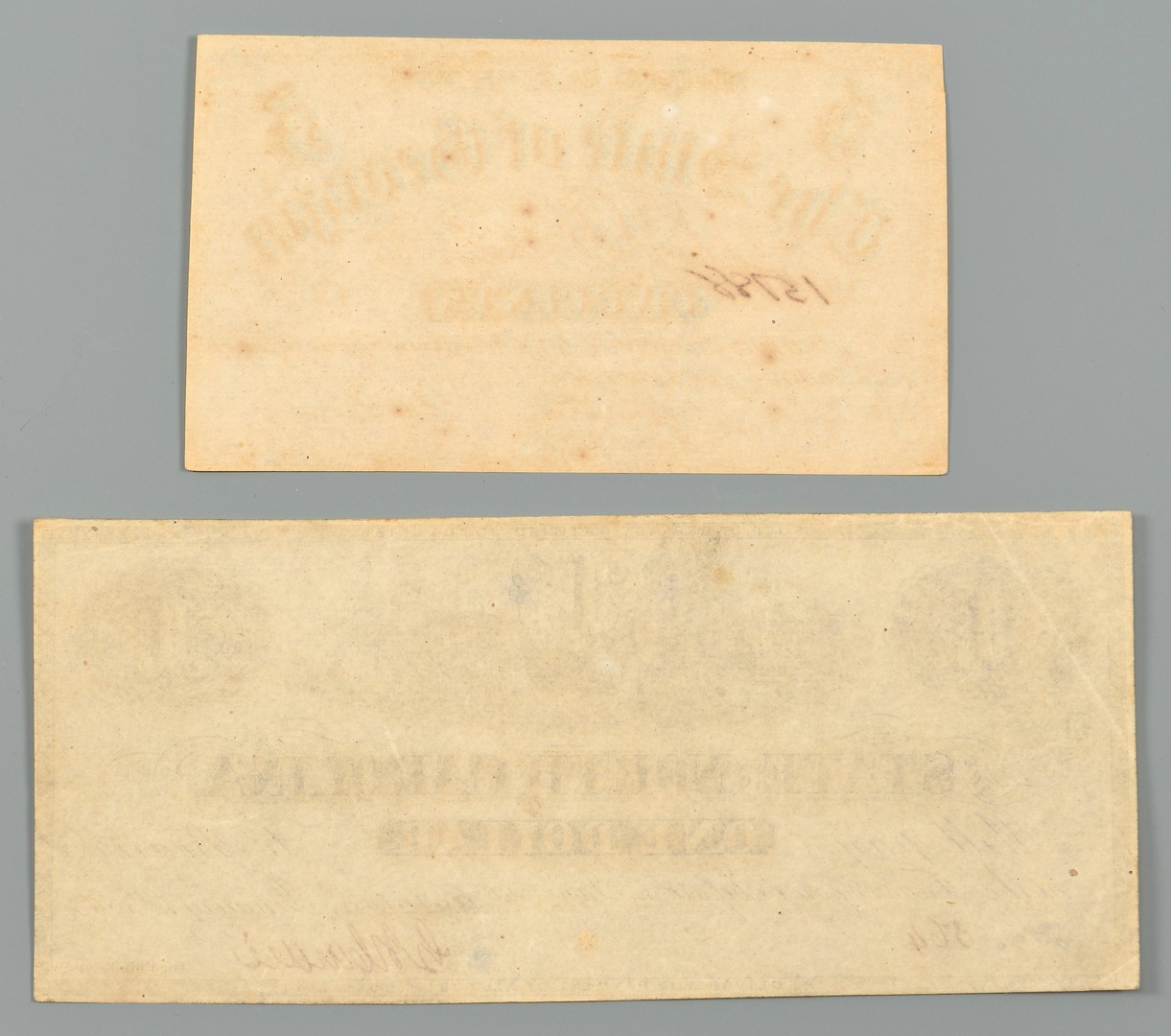 Lot 554: Collection of Confederate Currency, 6 items