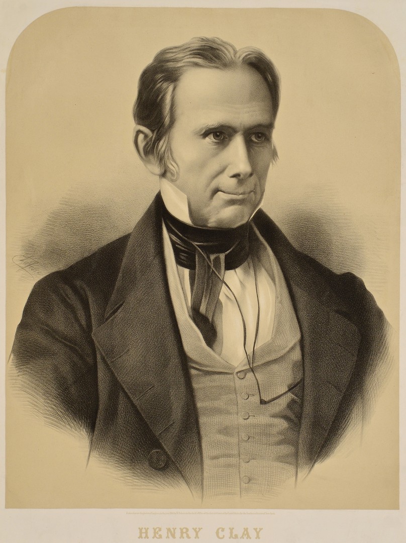 Lot 571: Lithographic portrait of Henry Clay