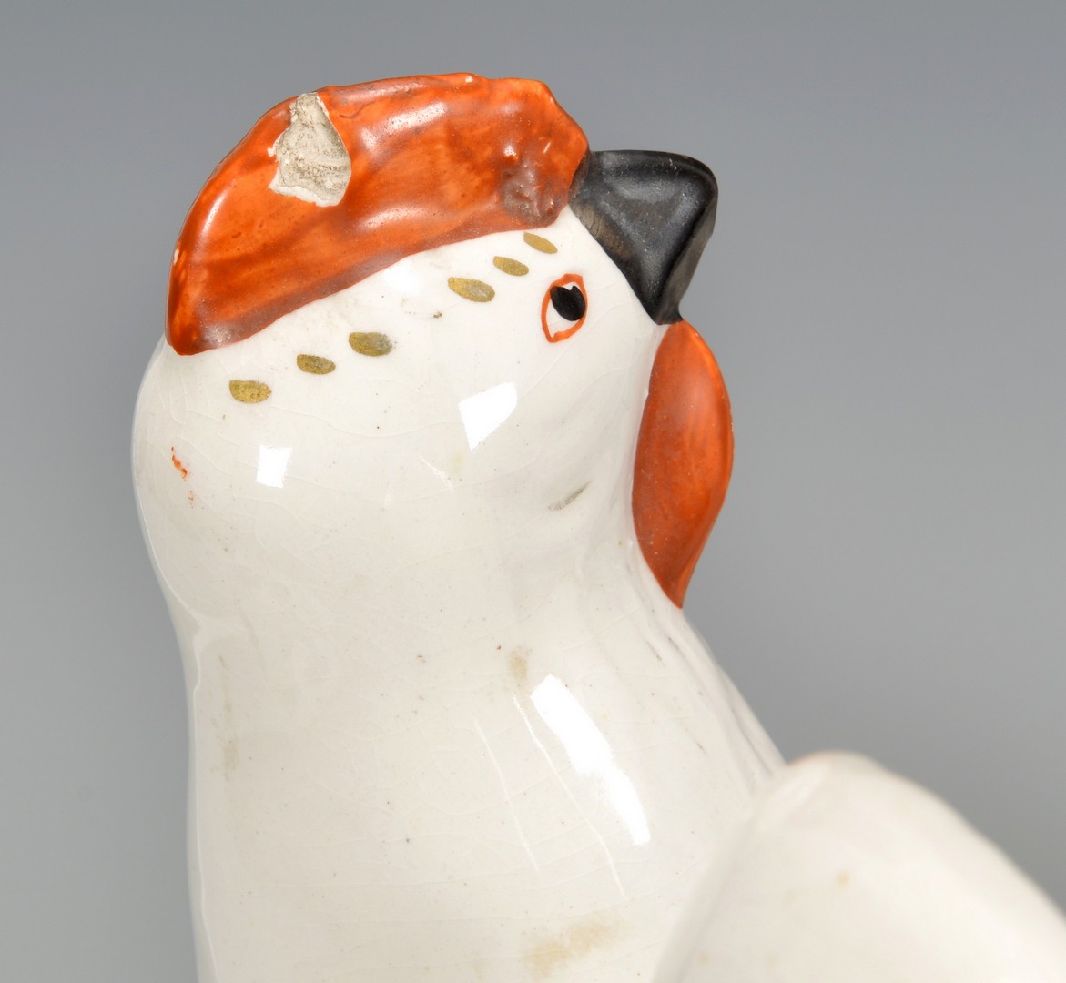 Lot 589: Pair English Staffordshire Roosters or Cockerels