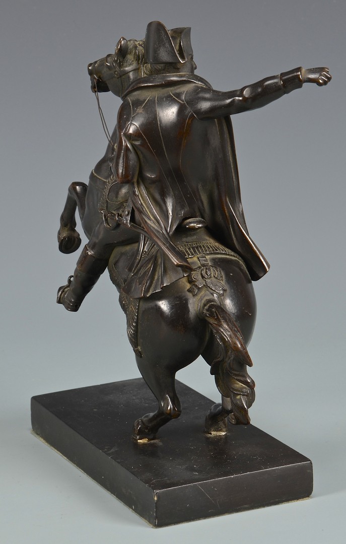 Lot 619: Bronze Napoleon Sculpture on Horseback & Bronze Do