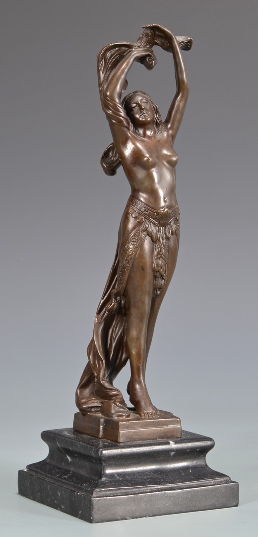 Lot 620: Bronze Nude Sculpture