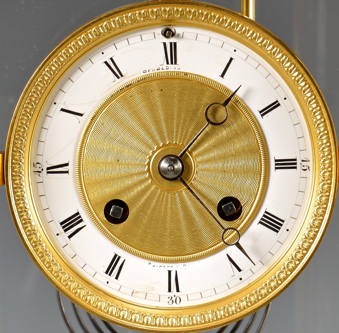 Lot 625: Spaulding Crystal Regulator Clock