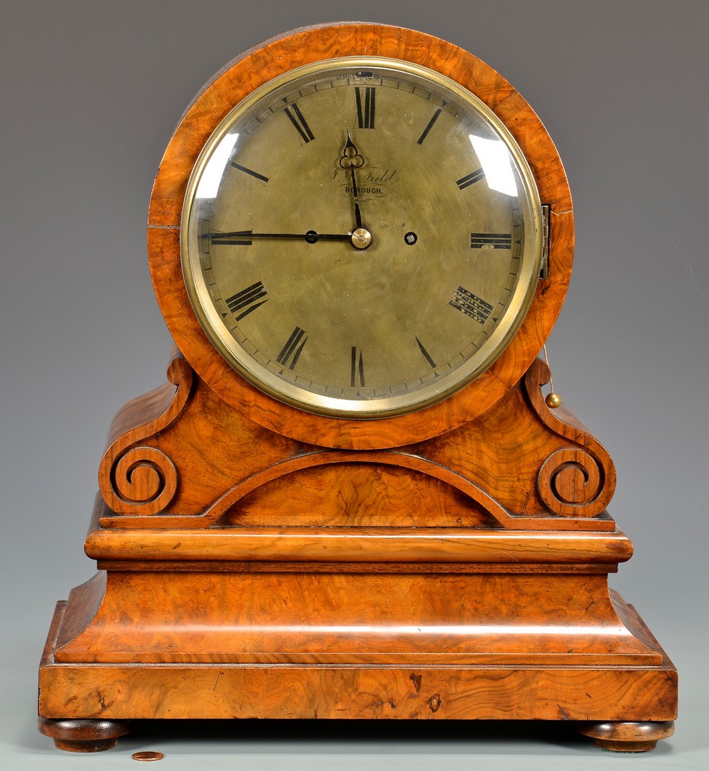 Lot 628: English J. V. Field Mantel Clock