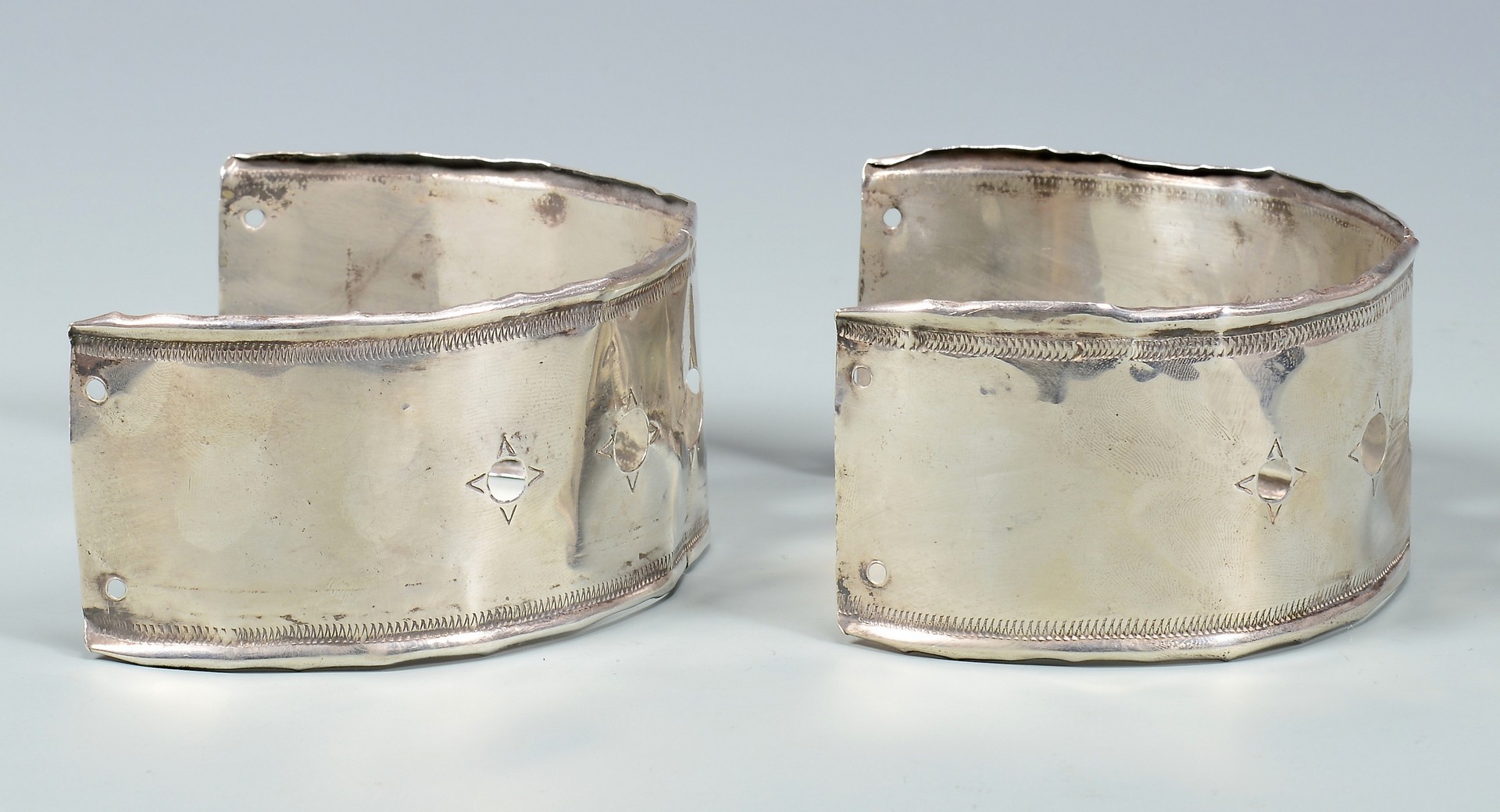 Lot 62: Indian Trade Silver Arm Bands