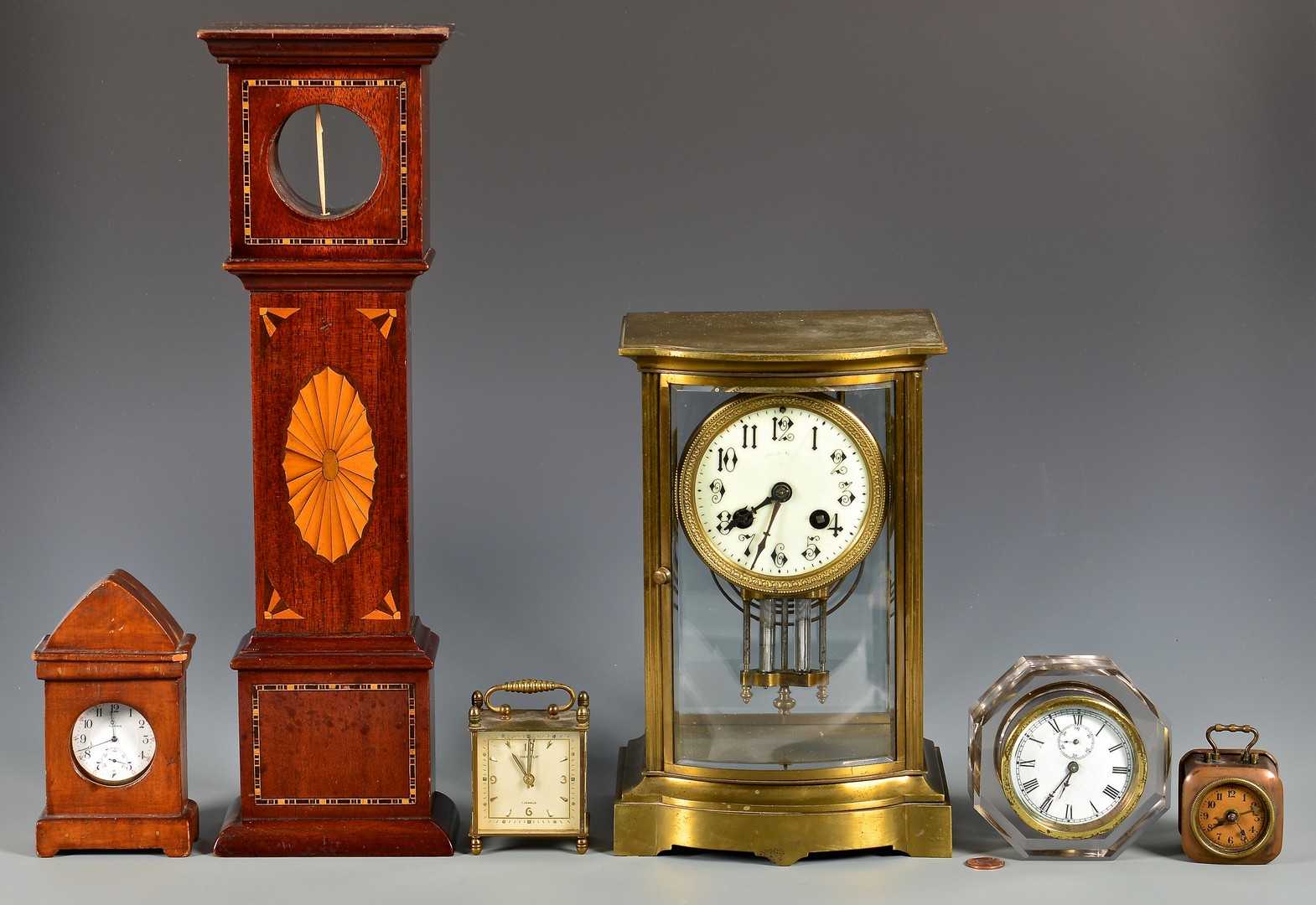 Lot 633: Grouping of Assorted Table Clocks, 5 total