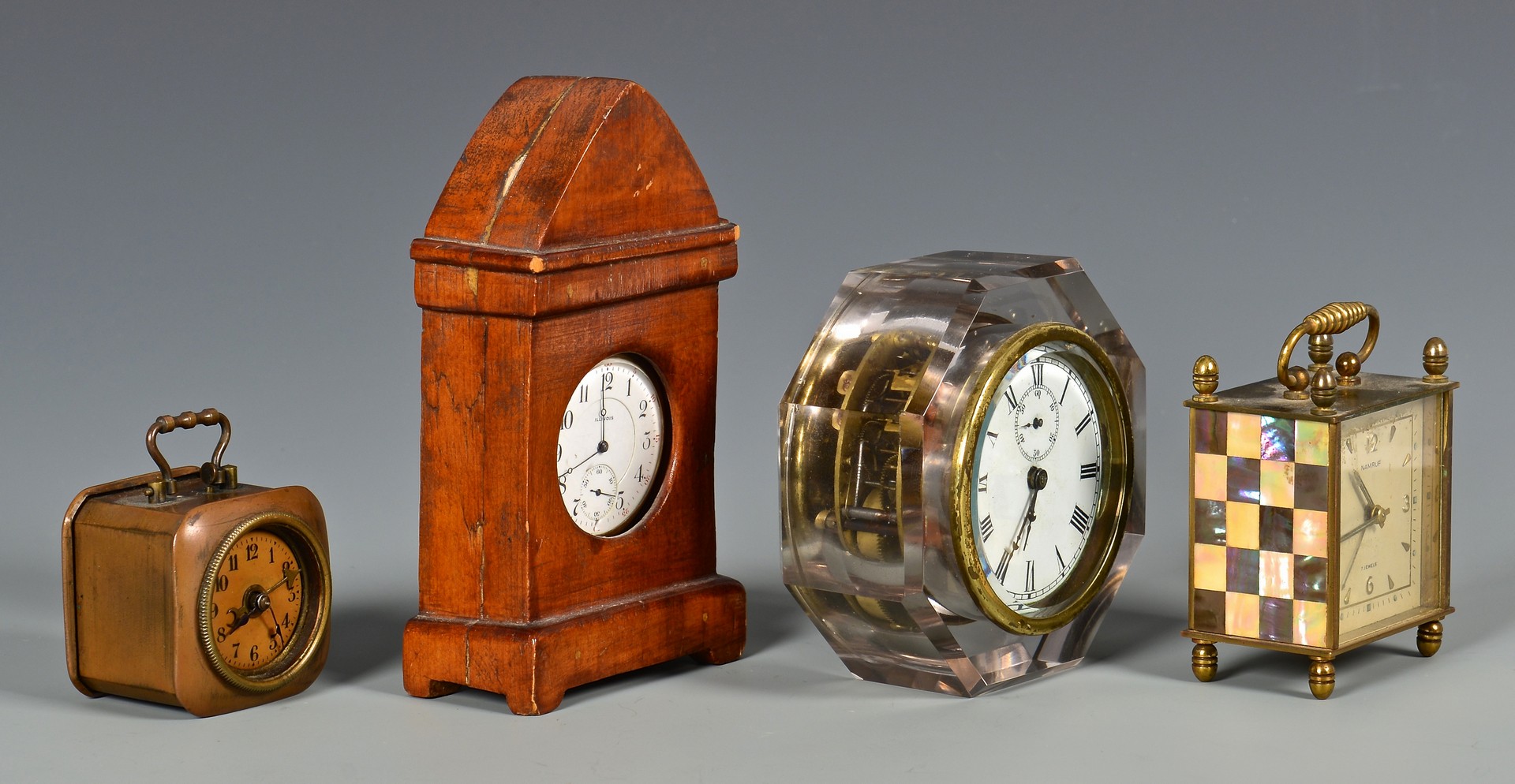 Lot 633: Grouping of Assorted Table Clocks, 5 total