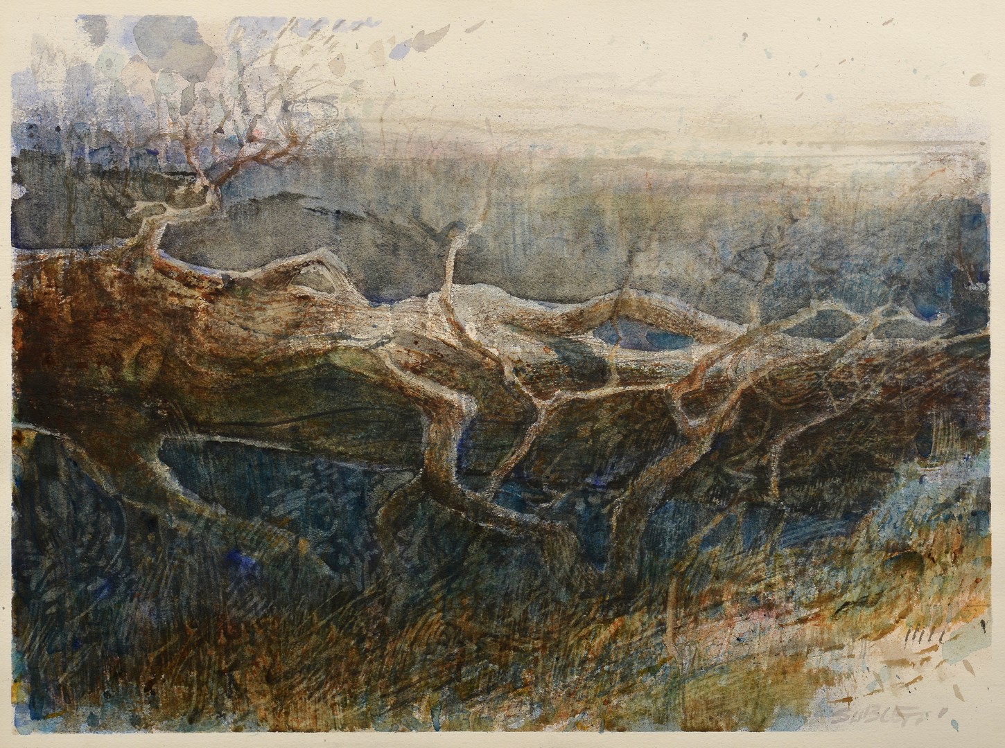 Lot 662: 2 Carl Sublett Watercolor landscapes