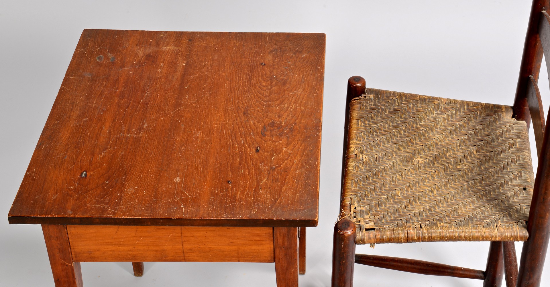 Lot 699: East TN Weaver Chair & Hepplewhite Table