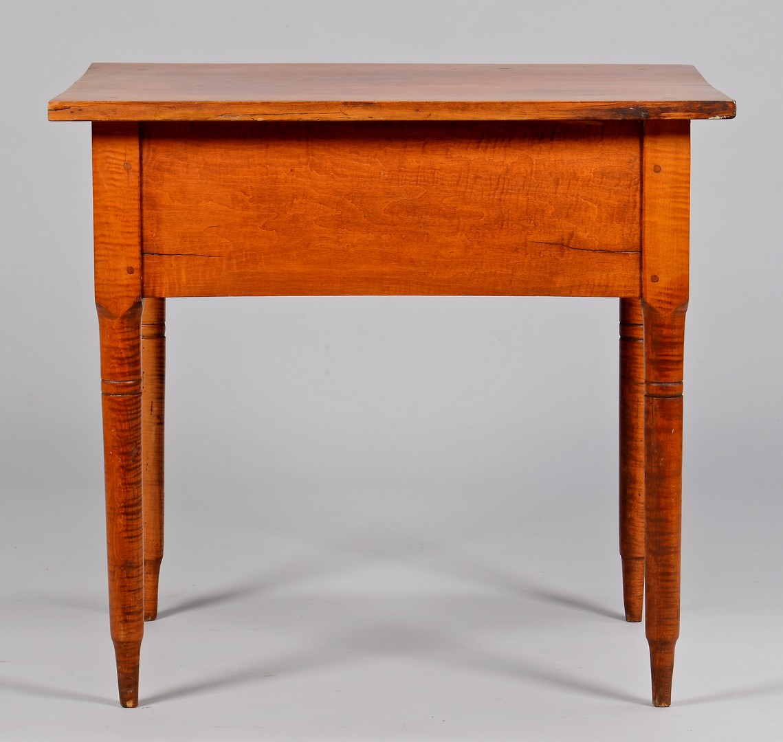Lot 703: Tiger Maple Stand or Writing Table