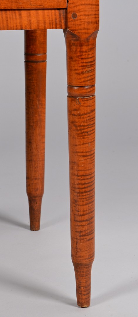 Lot 703: Tiger Maple Stand or Writing Table