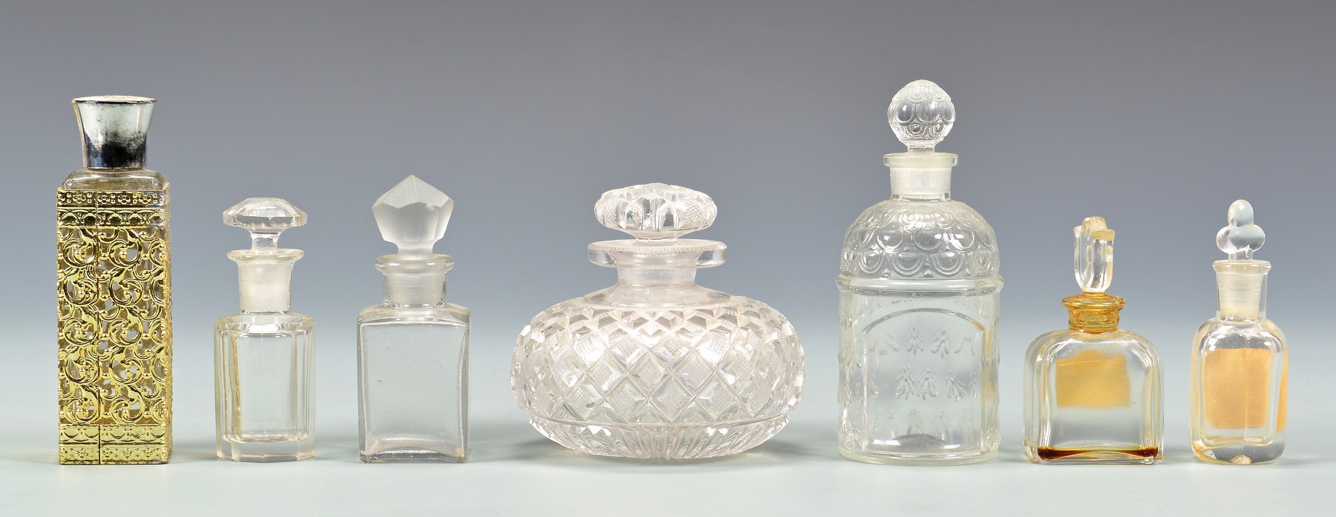 Lot 723: Collection Perfume Bottles and Filigree, Enamel It