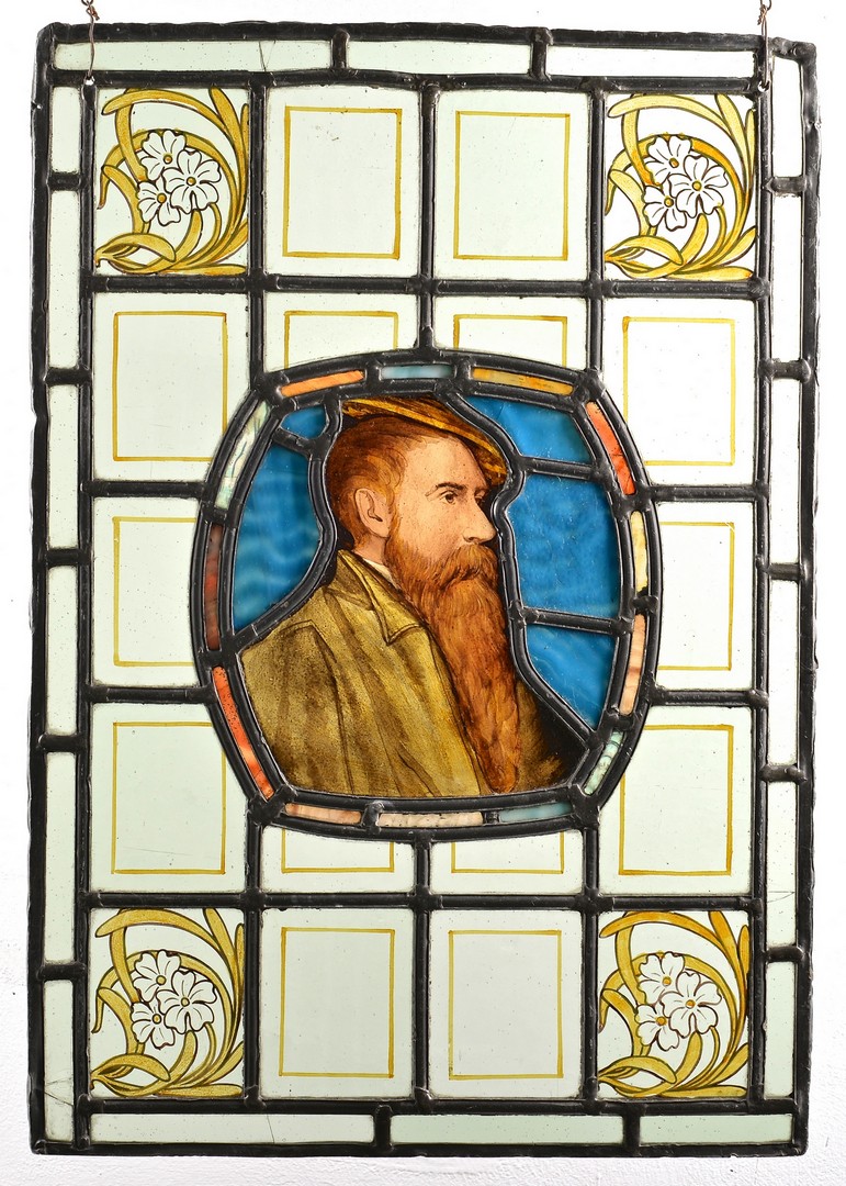 Lot 726: 2 19th century Stained Glass Window Panels